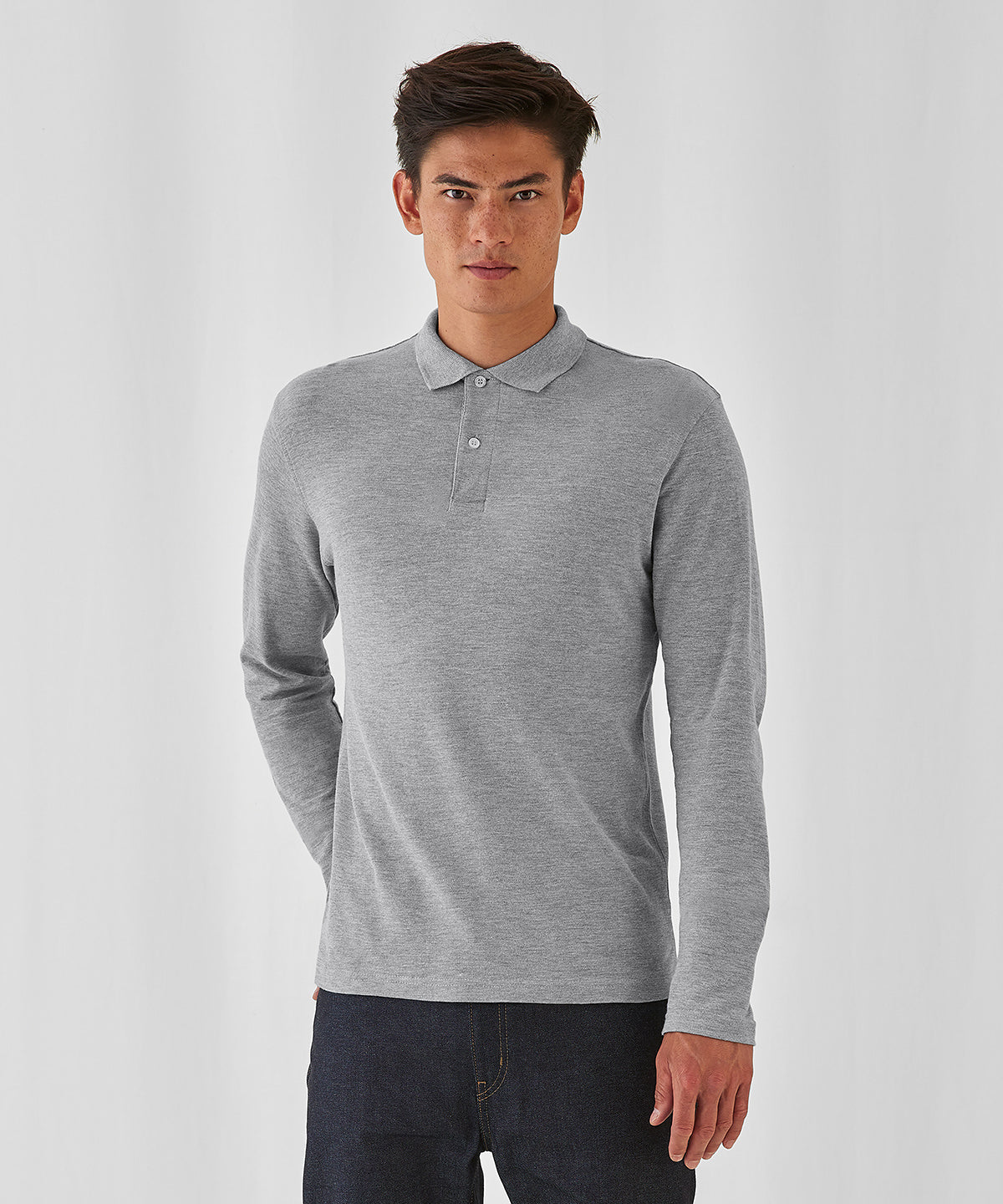 B&C ID Long Sleeve Polo