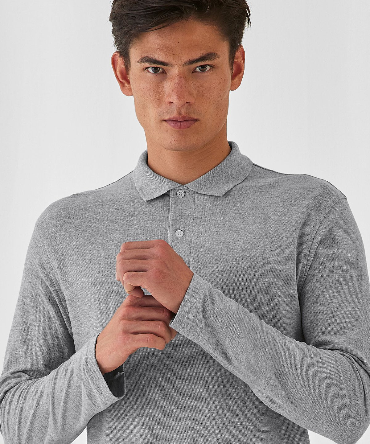B&C ID Long Sleeve Polo