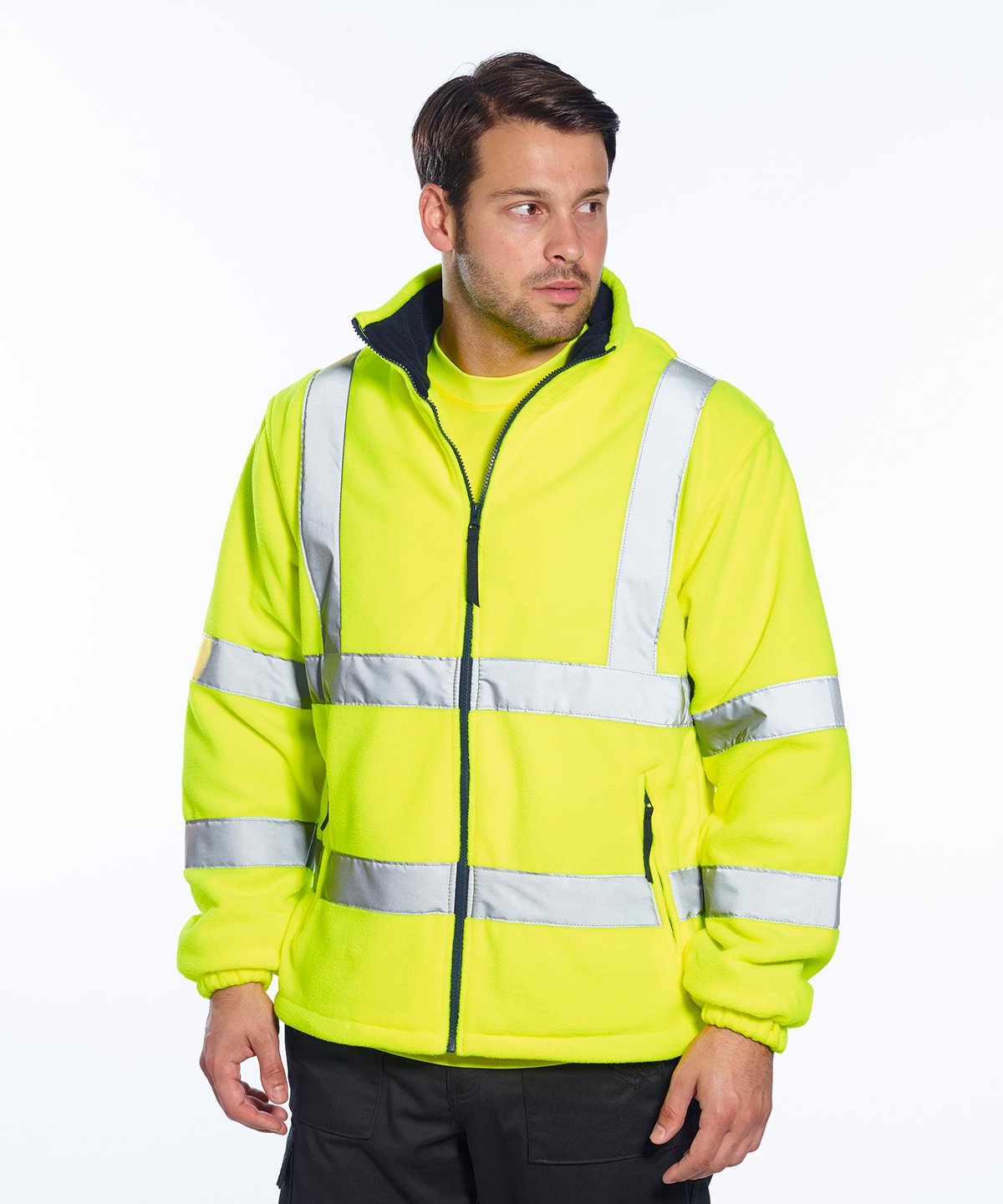 Portwest Hi-Vis Mesh-Lined Fleece