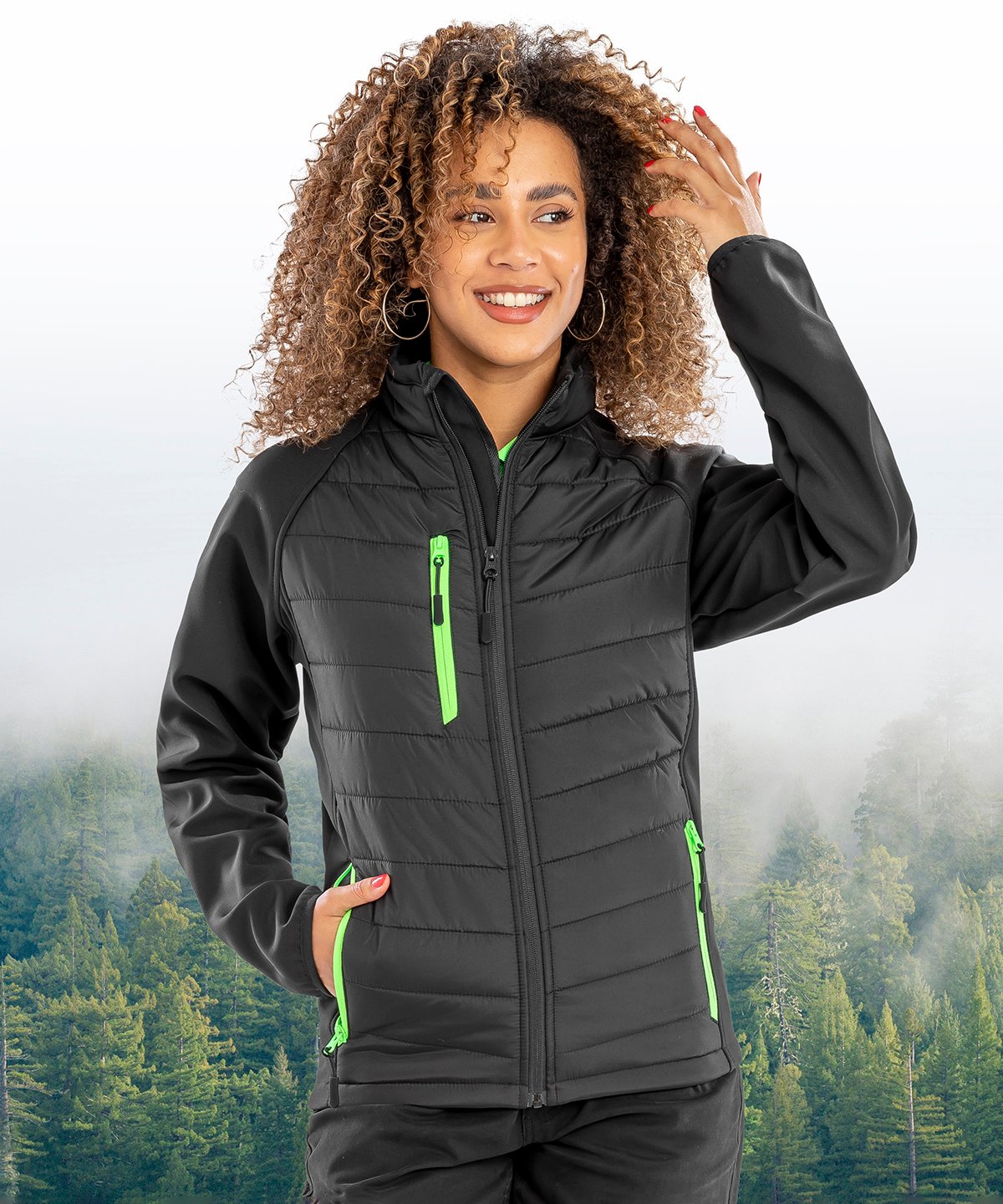 Compass padded softshell jacket